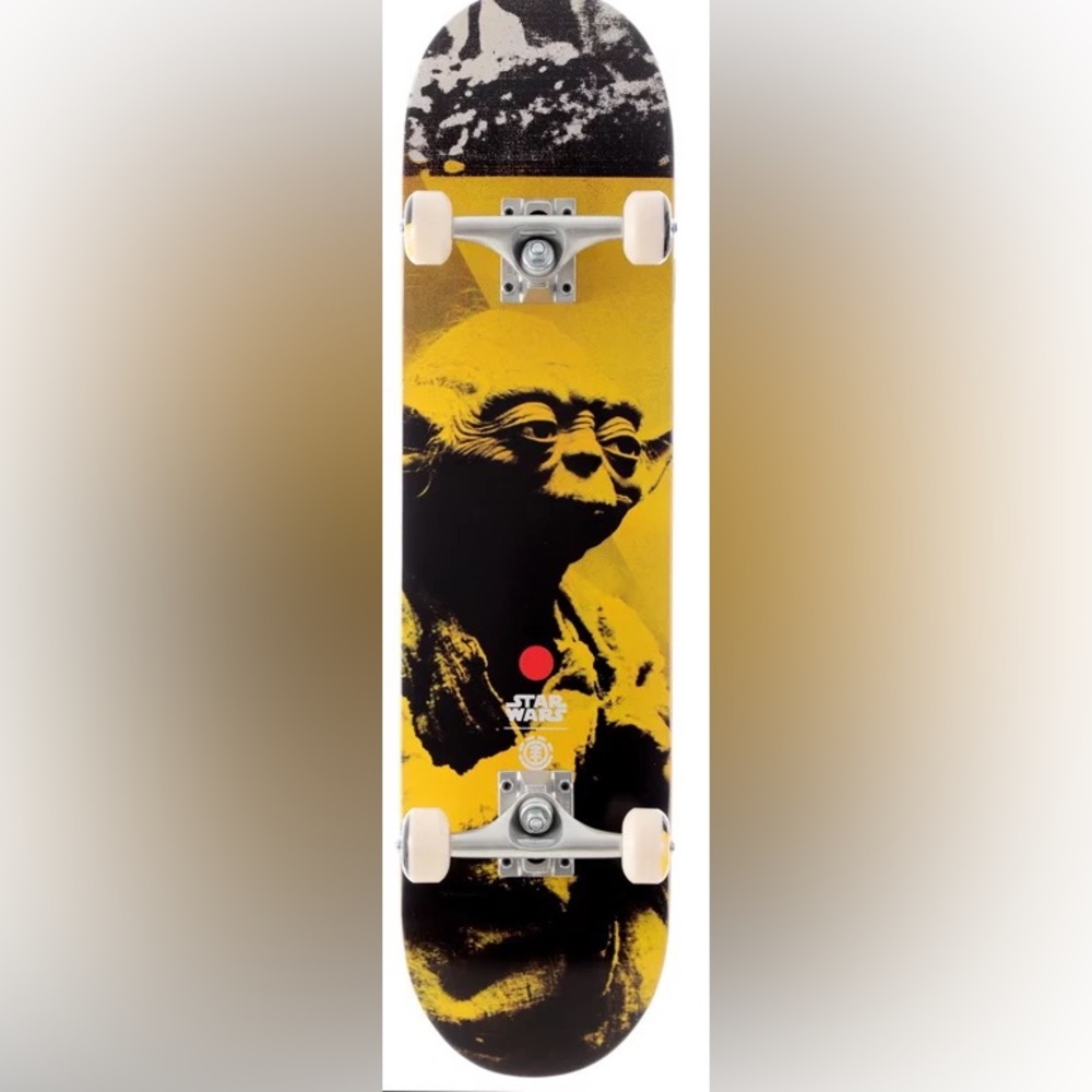 Element Yoda Star Wars Skateboard Deck complete set up